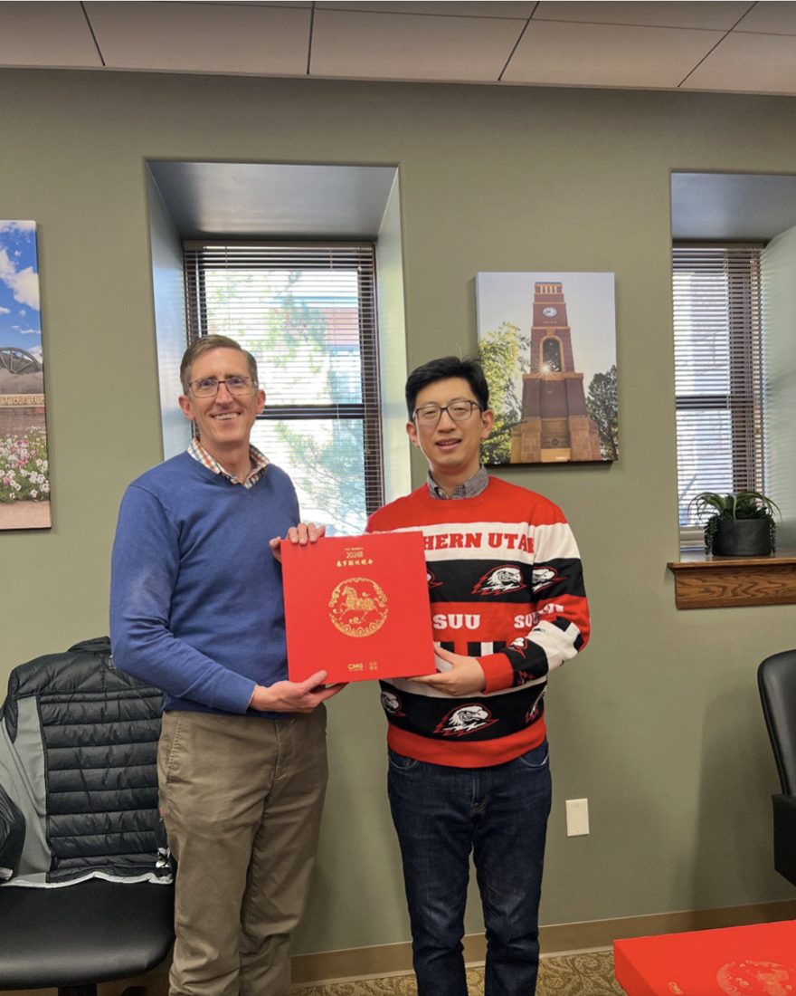 With SUU Vice President Dr. Allen